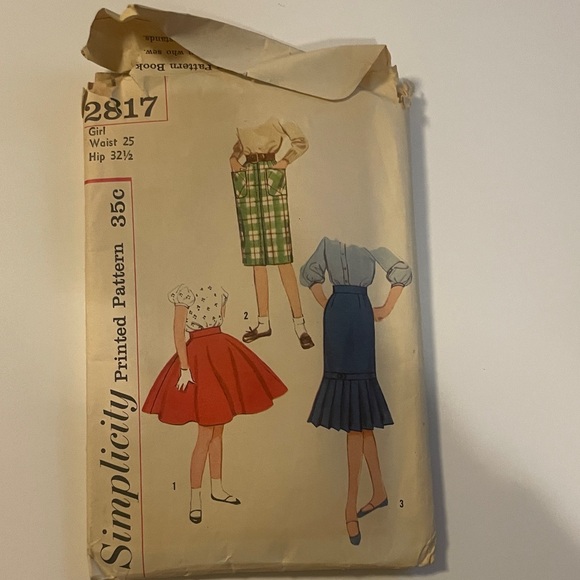 Vintage 1950s-60s Sewing Patterns Lot of 7 Girls Simplicity Butterick - Picture 7 of 8